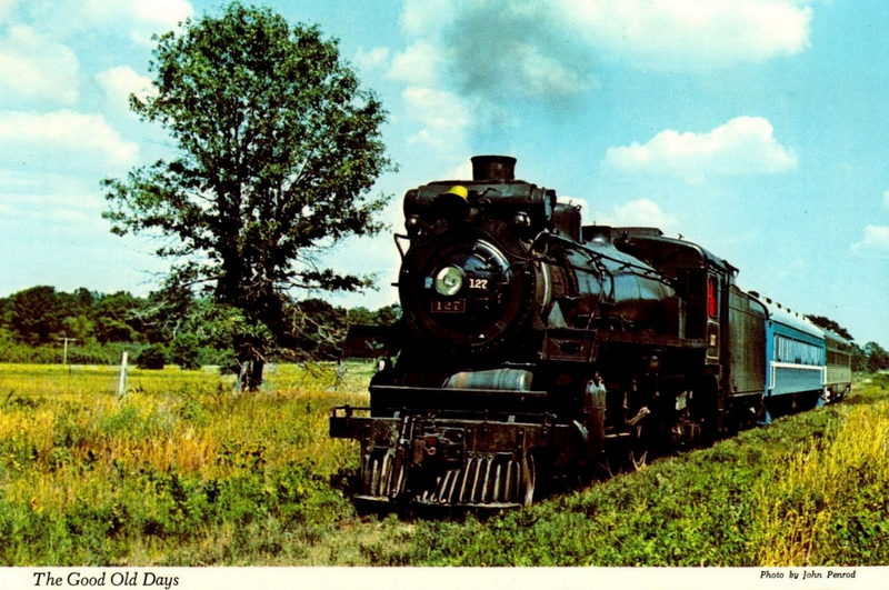 Cadillac and Lake City Rail - Vintage Postcard (newer photo)